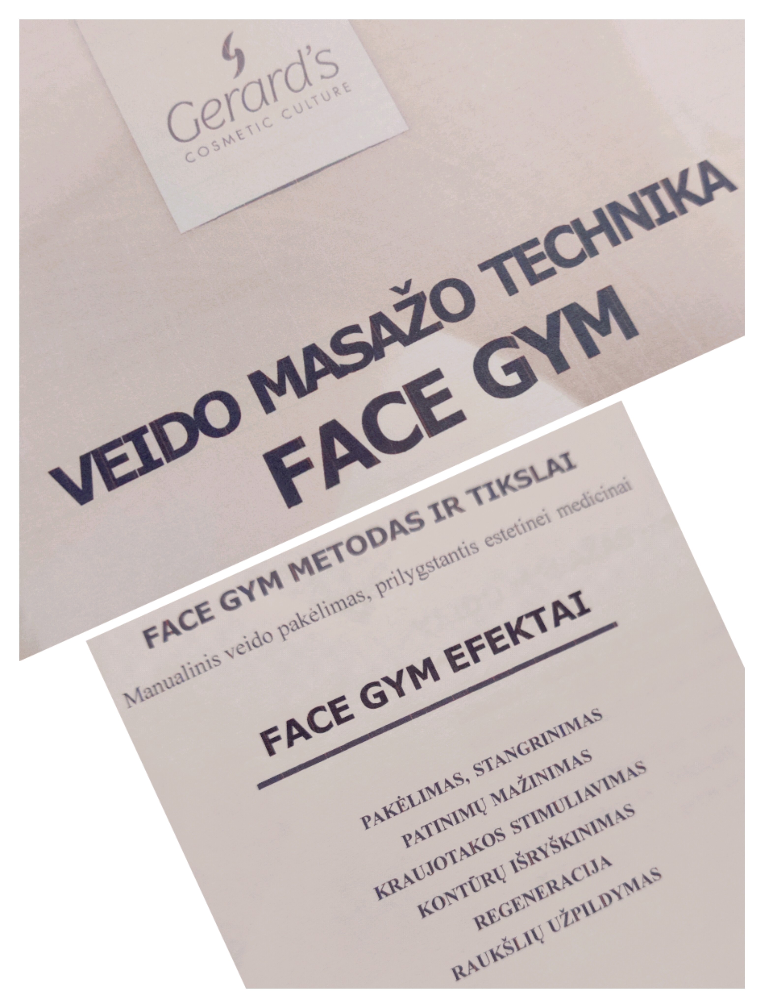 Veido masažo technika